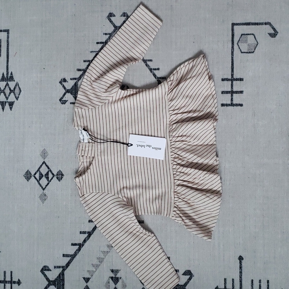 NWT Miles the label peplum shirt